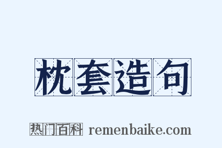 枕套造句是什么意思的图片